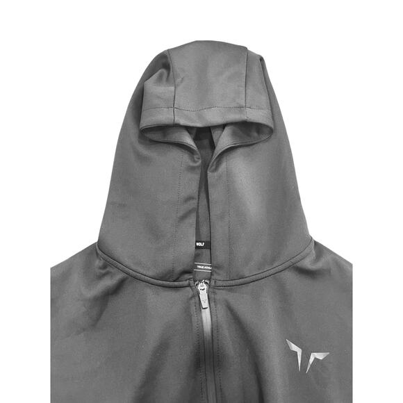 Squat Wolf NWOT DO-KNOT HOODIE ONYX Black Size Small Full Zip Cropped Hoodie - Picture 5 of 12